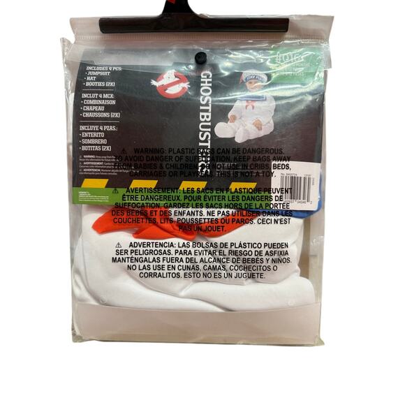 Ghostbusters Baby Costume Stay Puft  Marshmallow Man 4 Piece Size 6-12 Months - Picture 3 of 3